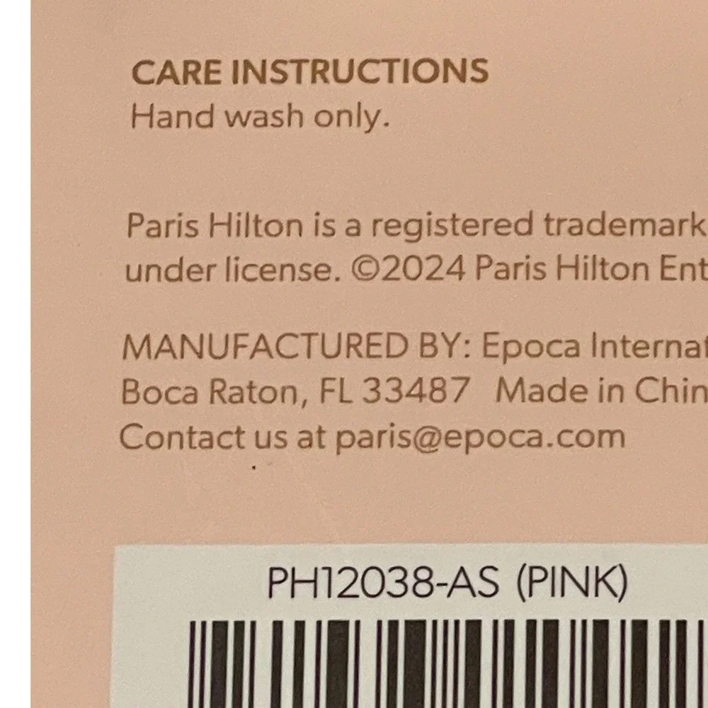 Paris Hilton 2 Piece Acacia Wood Kitchen Tool Set Pink Heart Handle Spoon Turner